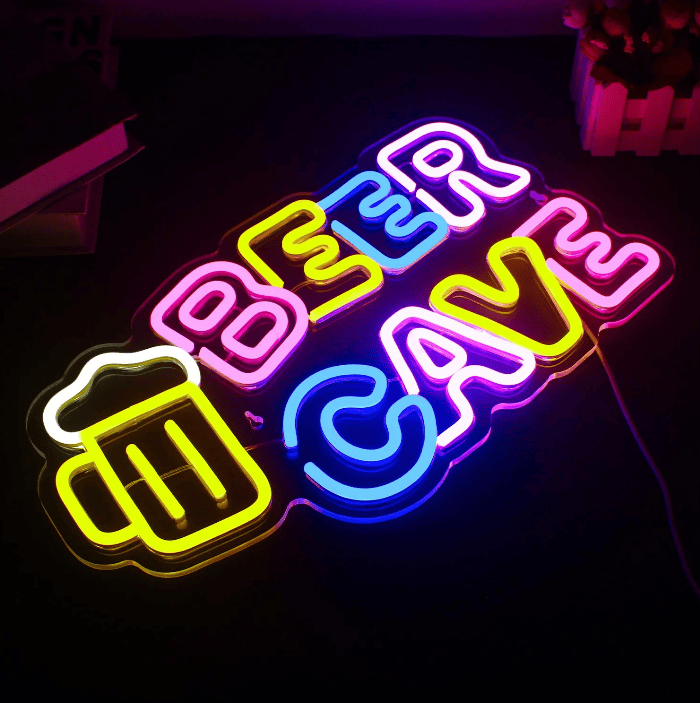 Pivniță de bere neon