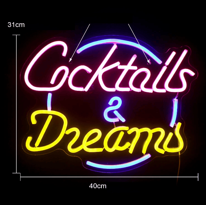 Neon cocktails en dromen