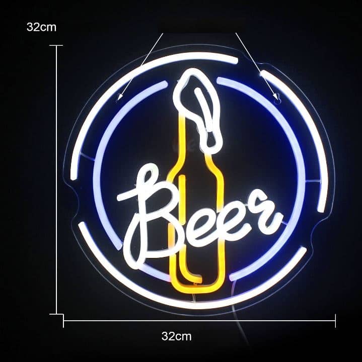 Vintage neon bier