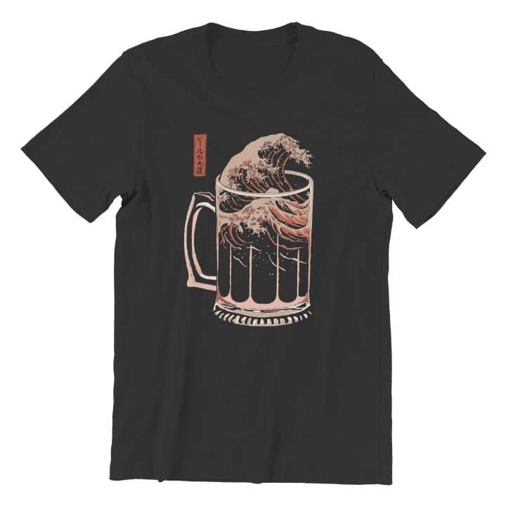 T-shirt com a onda da cerveja