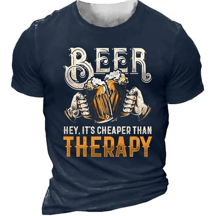 T-shirt bier kost minder dan therapie