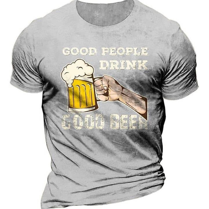 T-shirt goede mensen drinken goed bier