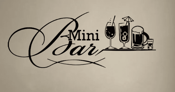 Mini bar autocolant