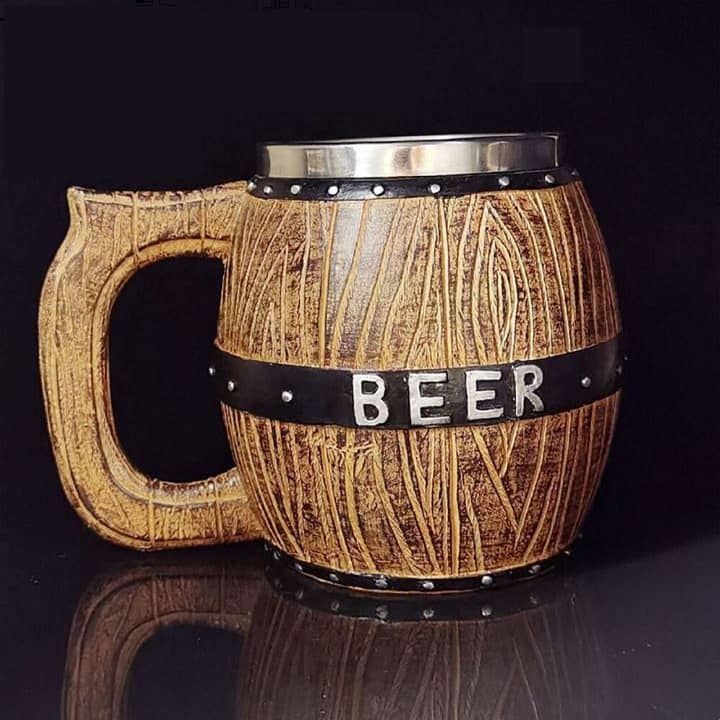 Caneca de barril de cerveja