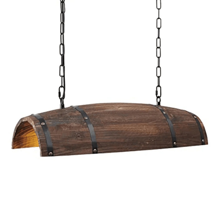 Houten ophanging met halve loop