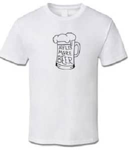 A t-shirt precisa de mais cerveja