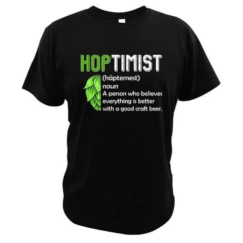 Definição de hoptimista em t-shirt