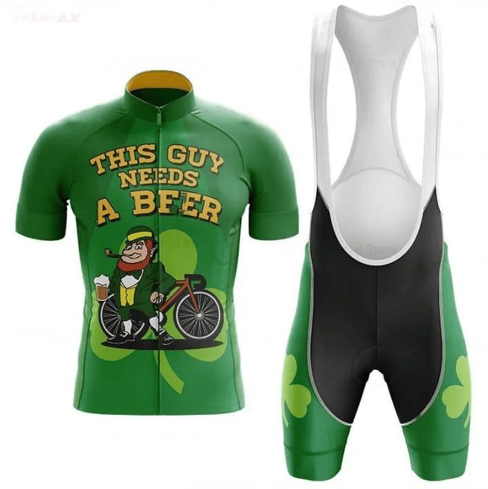 Roupa de ciclismo este gajo precisa de uma cerveja