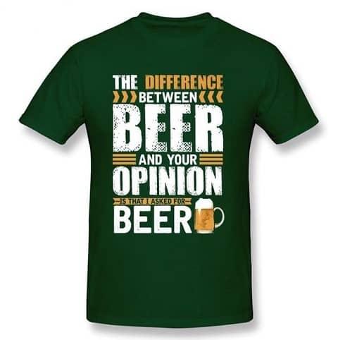 Bier en mening T-shirt