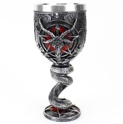 Caneca de cerveja baphomet e copo de cerveja baphomet