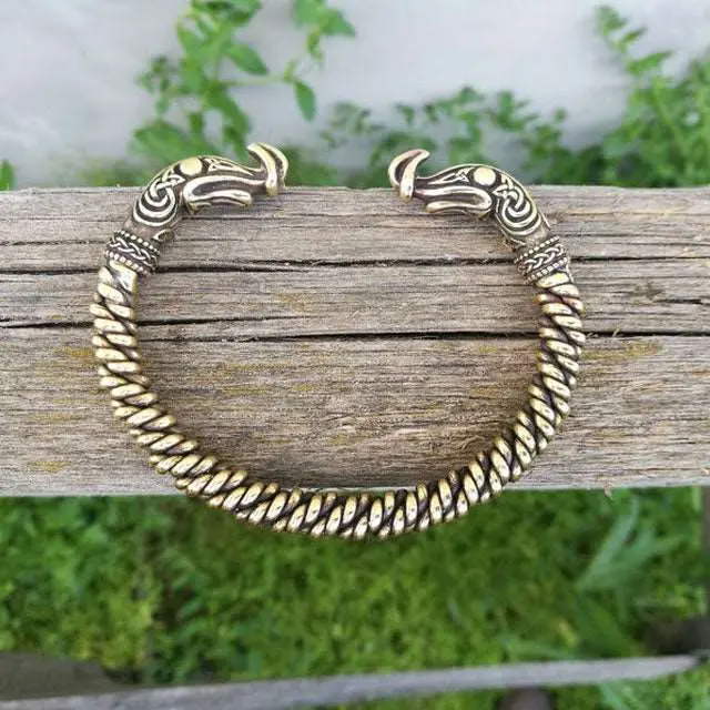 Massivt Ragnar Lothbrok vikinge armbånd Bronze