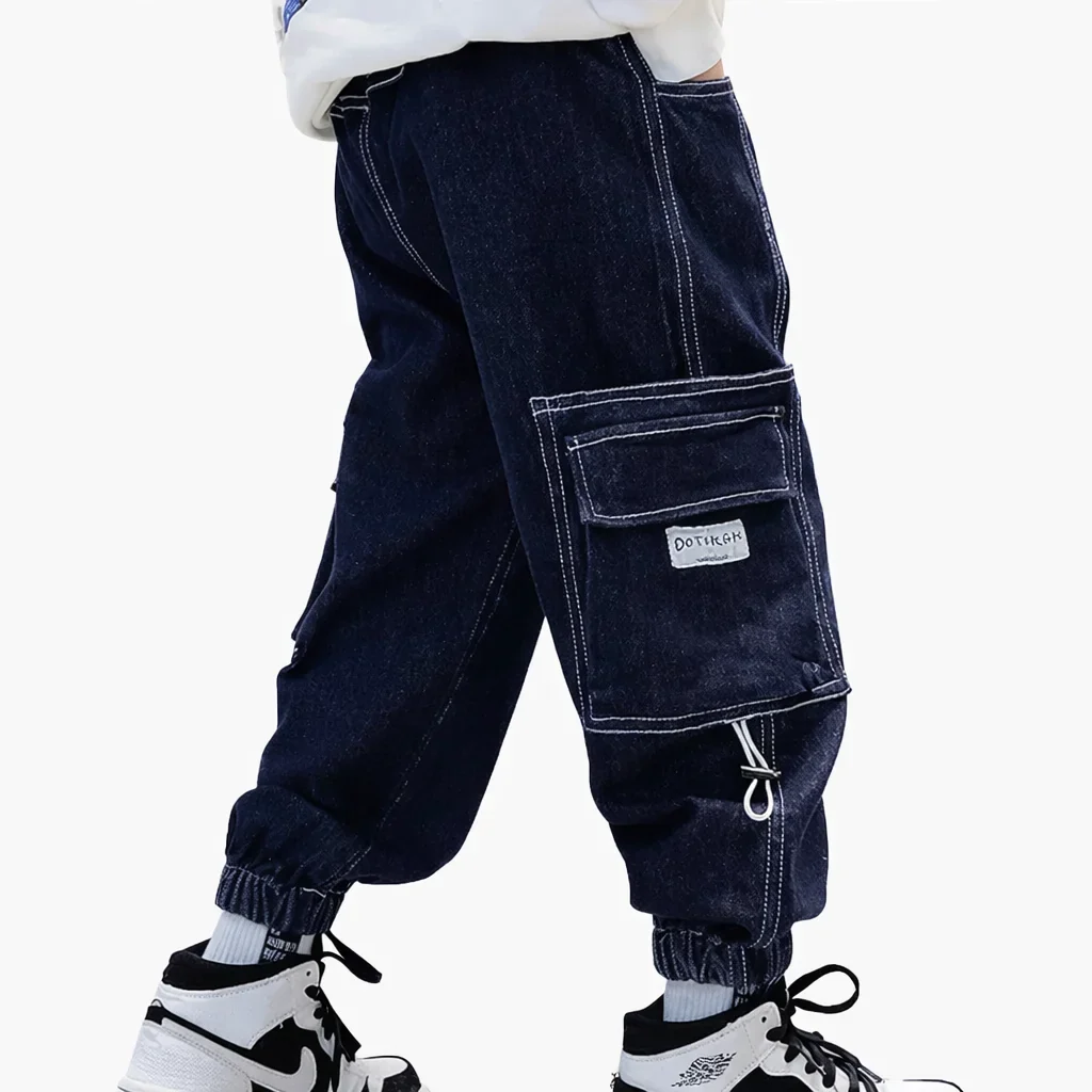 Cargo-Jeans für Jugendliche blau