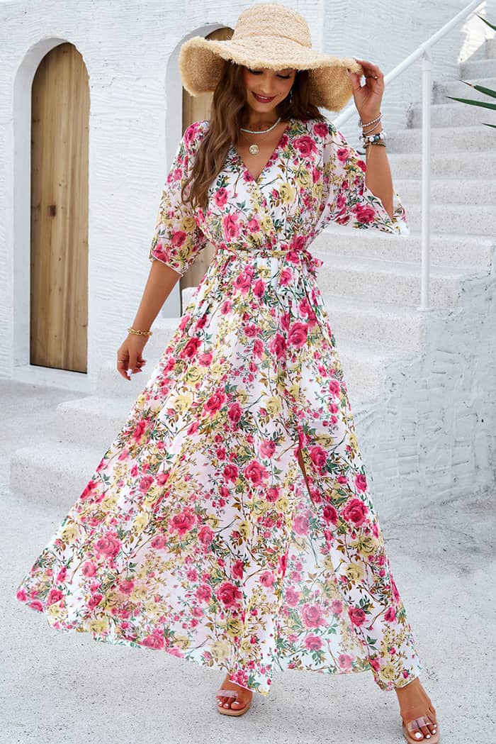 Wiejska Sukienka hippie maxi w stylu boho