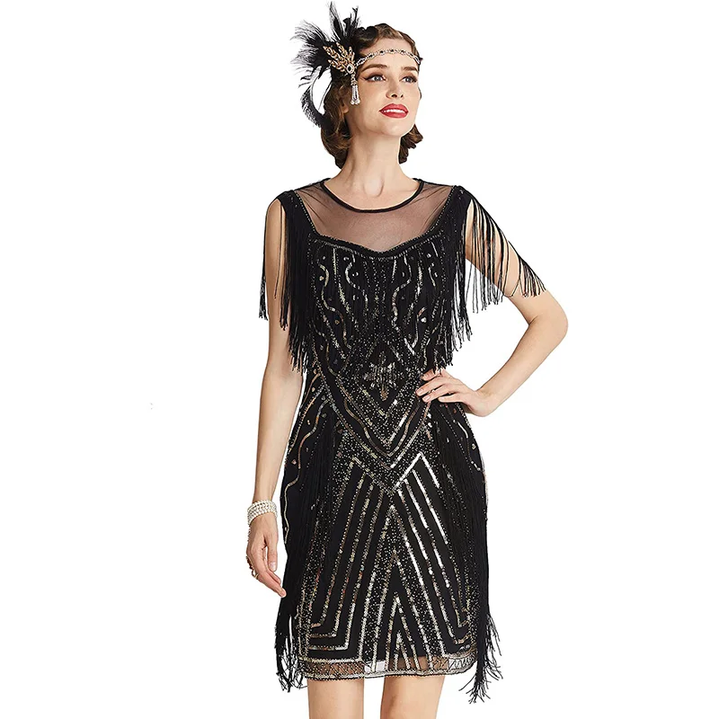 Kurzes Gatsby-Kleid