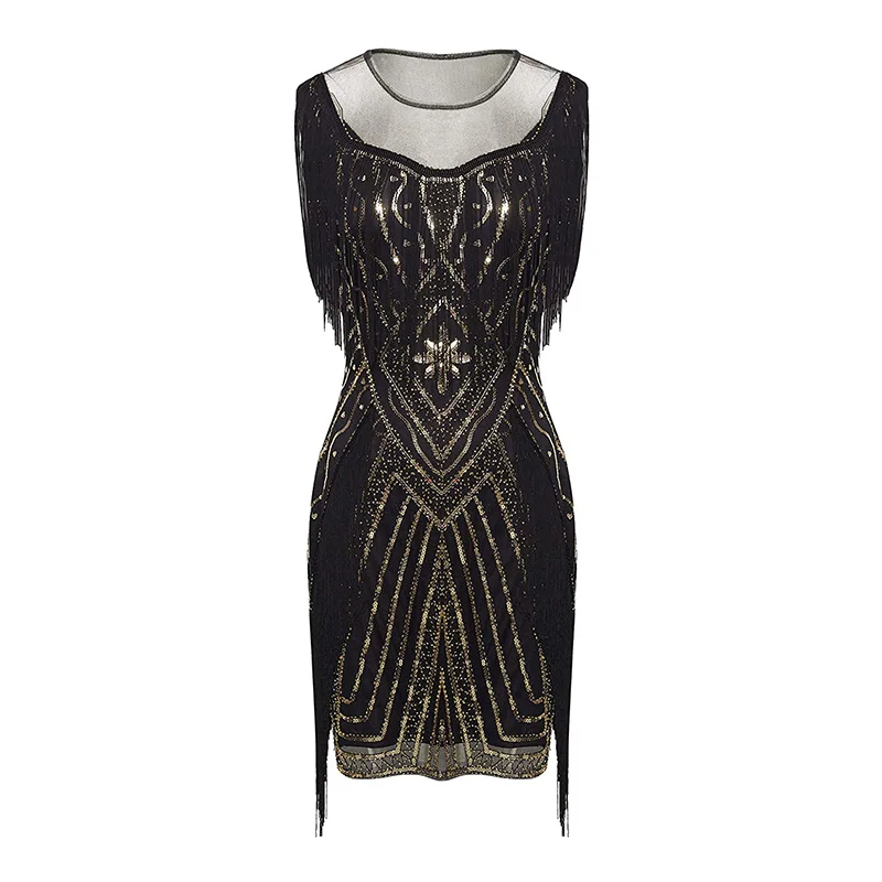 Vestido curto Gatsby