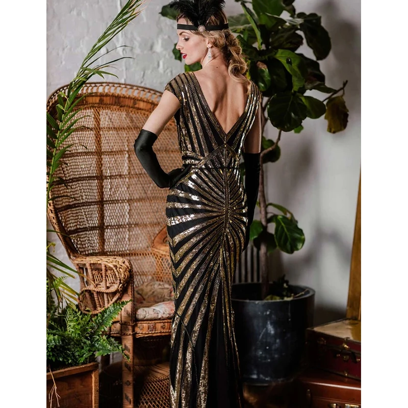 20. év Gatsby Maxi ruha