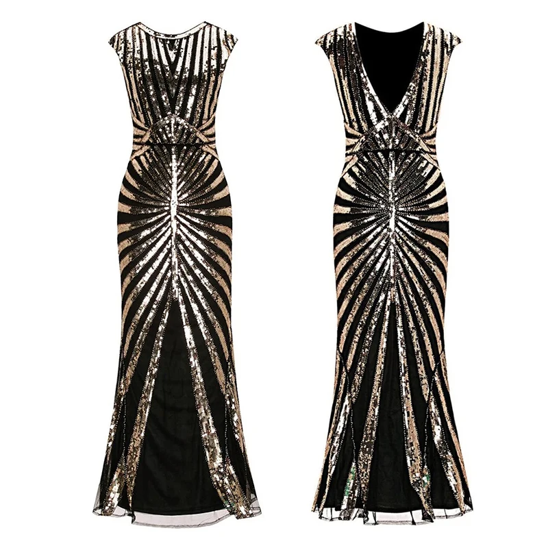 Jaar 20 Gatsby Maxi Jurk