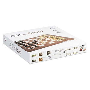 DGT USB-skakbræt i valnød med skakbrikker inkluderet