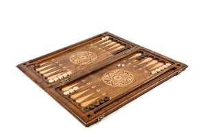 Backgammonen-spil i træ