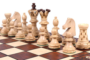 Håndlavet skakbræt fremstillet i Europa