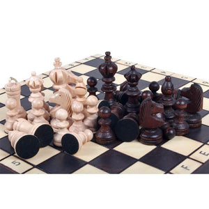 Moderne og elegant skakbræt og sæt