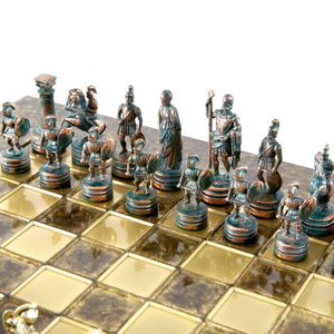 Historisk skakbræt og skakspil