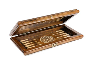 Tablă de backgammon oriental 40x40cm