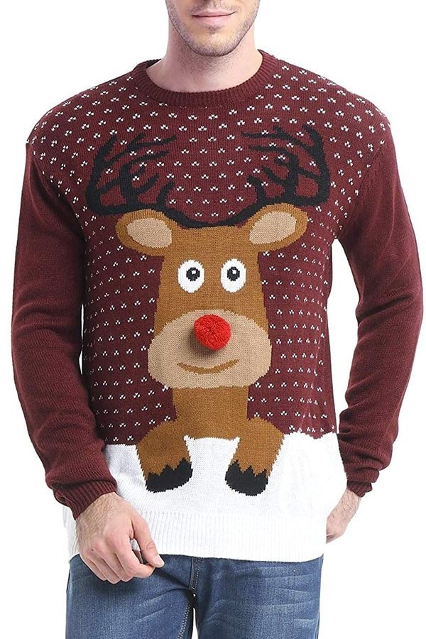 Rudolph Brown jumper rosa