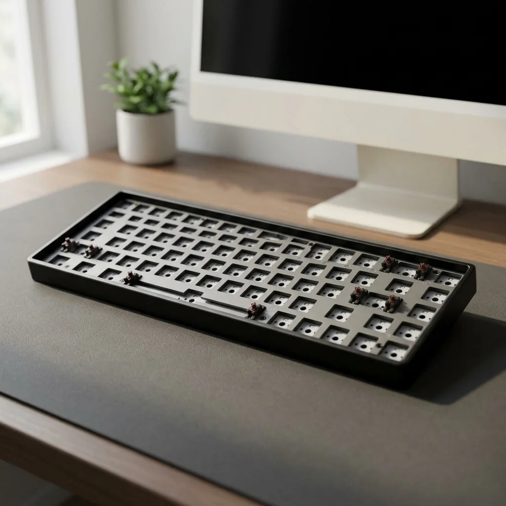 Novice 68 Keys melnā custom klaviatūras komplekts