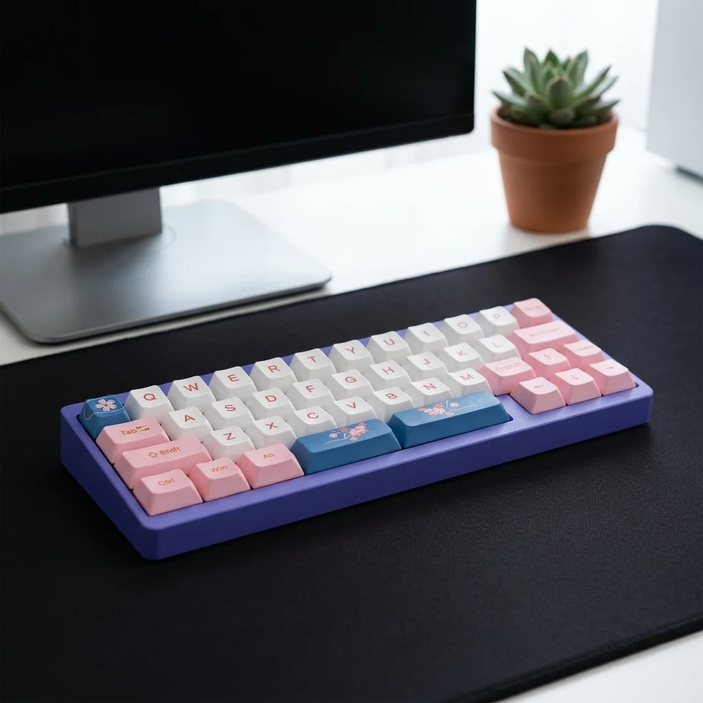 Tastatură 40% custom Flower