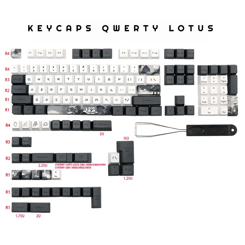 Lotus keycaps