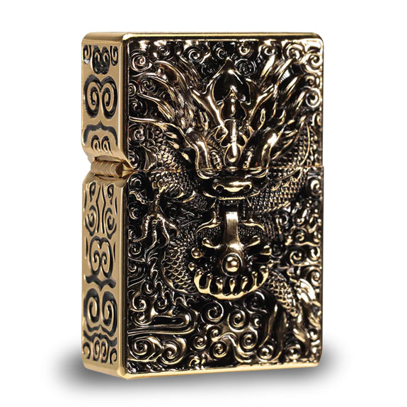 Ancestral Dragon bensin lighter stormlighter med logo