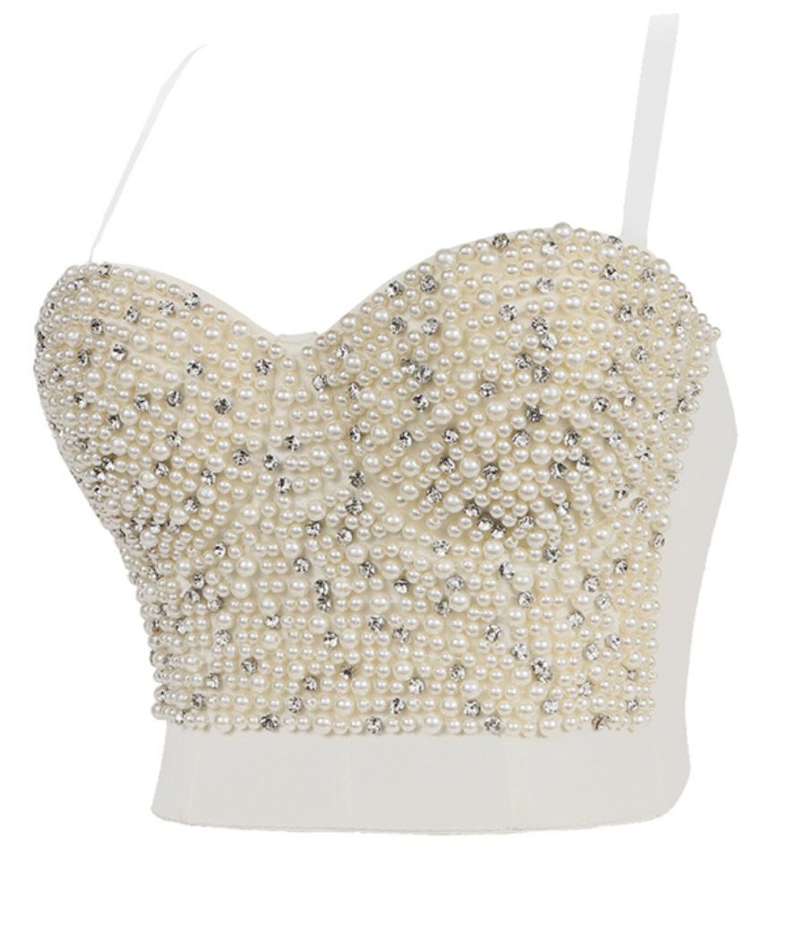 Sequin Crop Top Korsetti