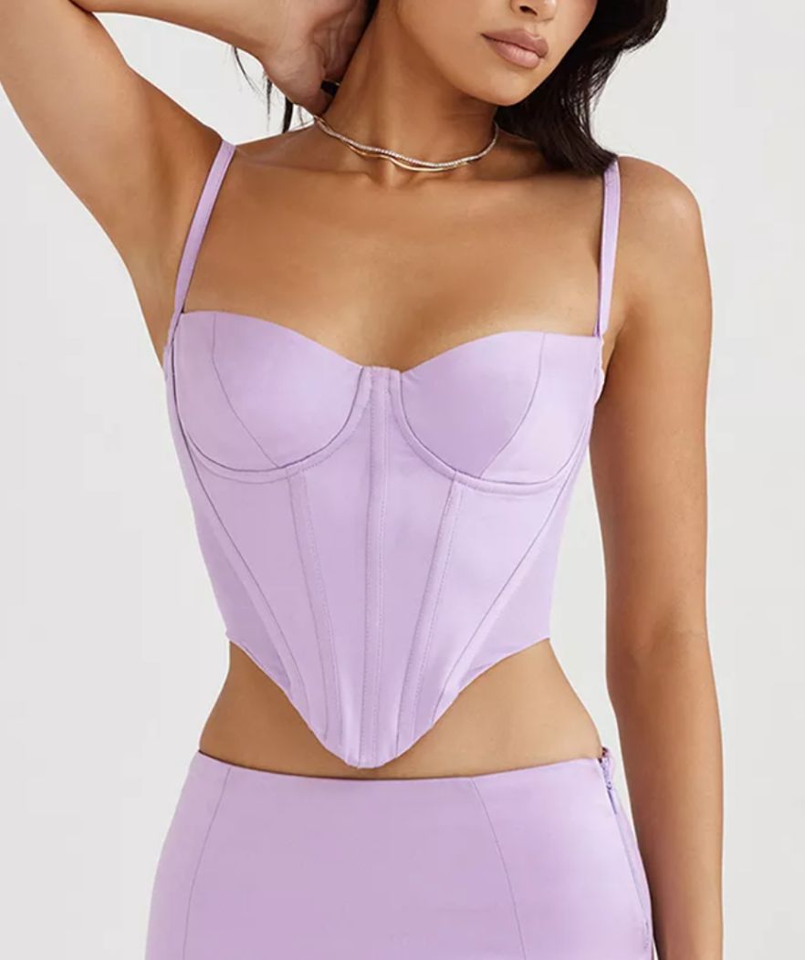 Mauve korsetti Top