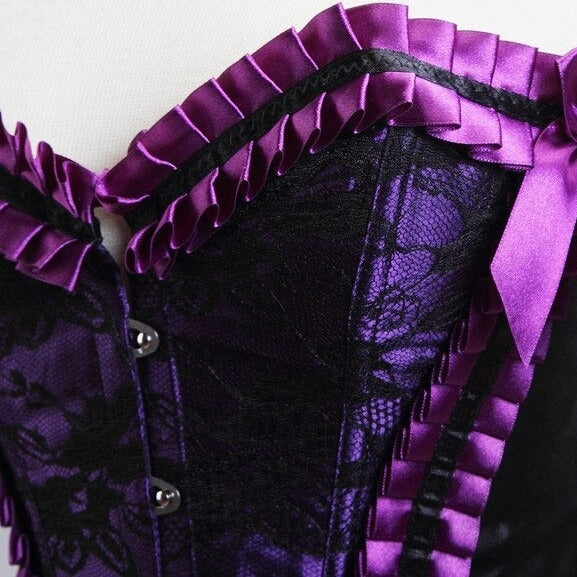 Burlesk bustier-korsett med bukseselebelte Wrenley