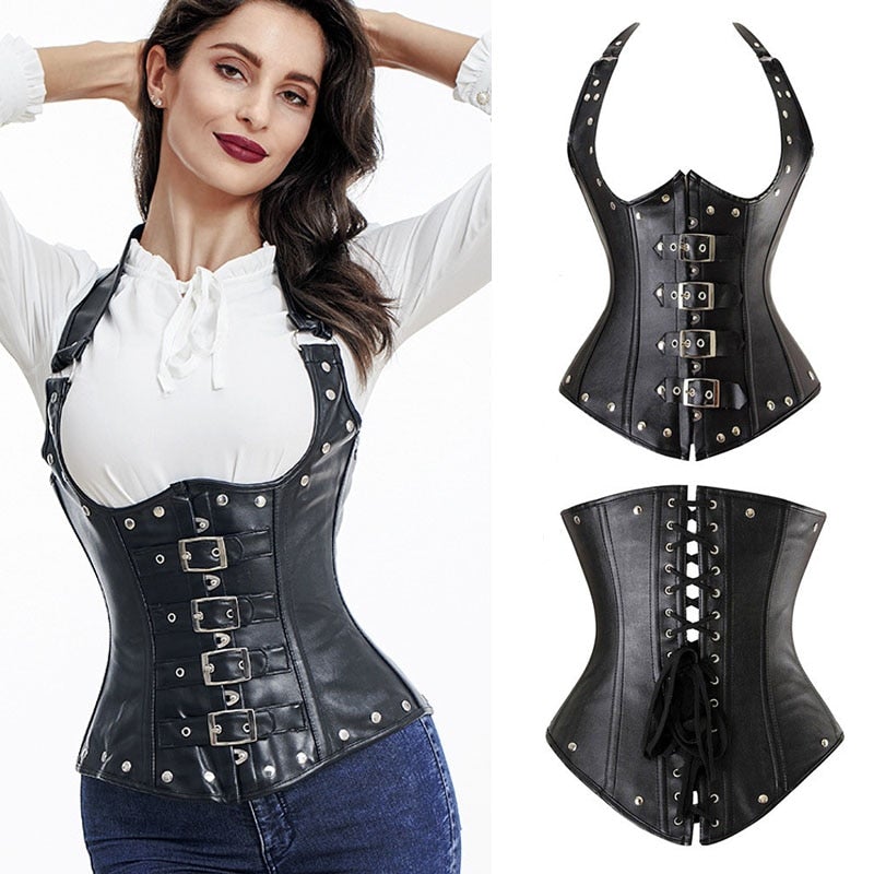 Steampunk-korsett Piratstil Stor storlek Kaitlyn