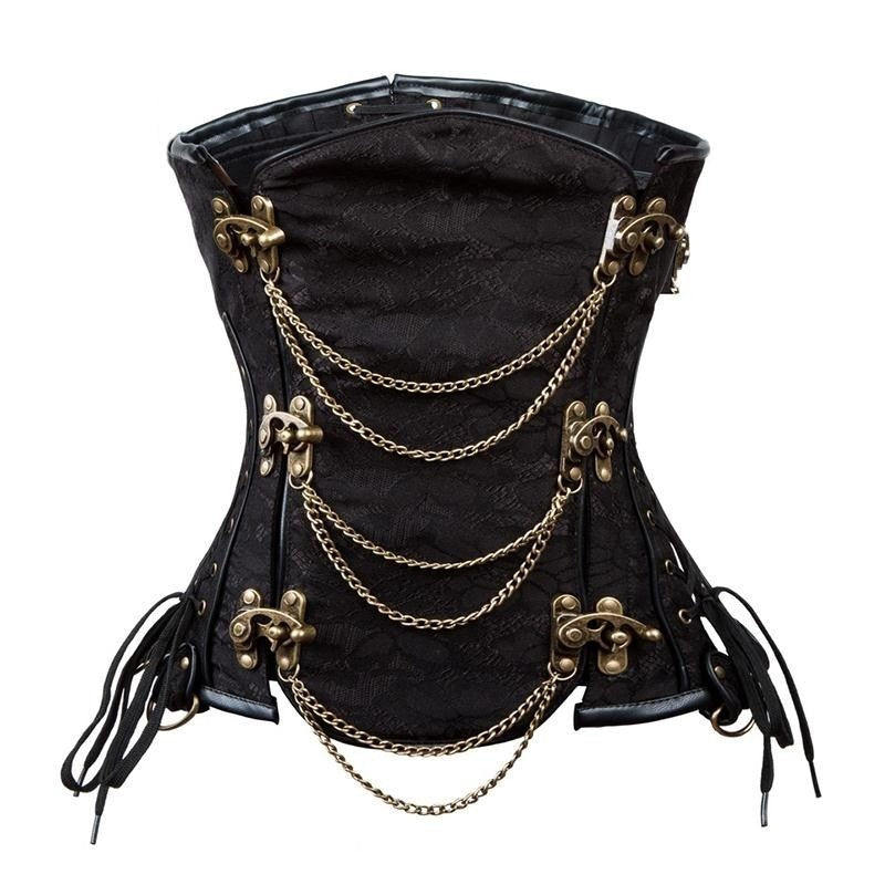 Steampunk Underbust корсет голям размер Genevieve