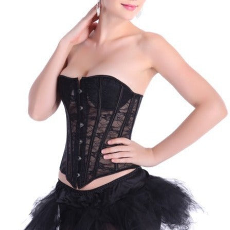 Sexet gennemsigtigt blondekorset Adelina Sexet gennemsigtigt blondekorset Adelina