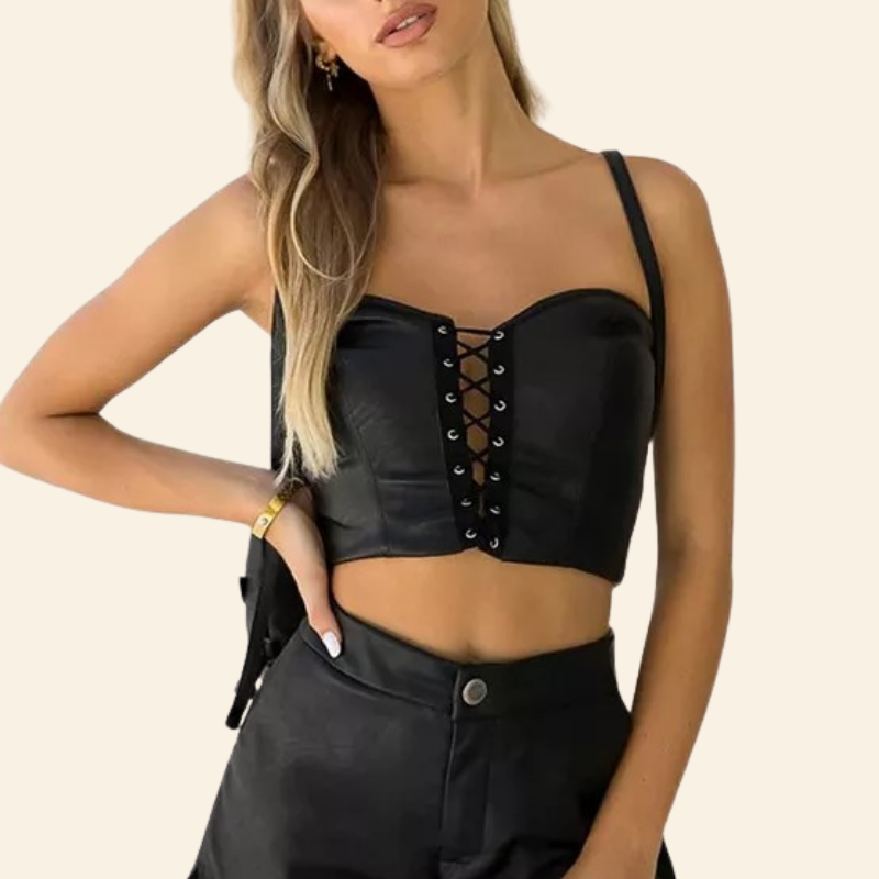 Korsett Latex Topp Kort Lena