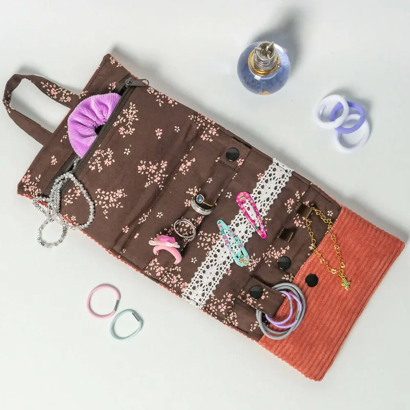 Schmucktasche, 2 Größen für Mädchen und Damen – violett