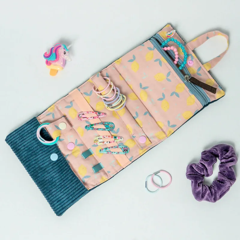Schmucktasche, 2 Größen für Mädchen und Damen – violett