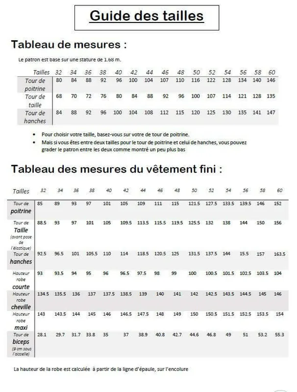 PDF-Schnittmuster für das Kleid „Doline“ in den Größen 32 bis 60