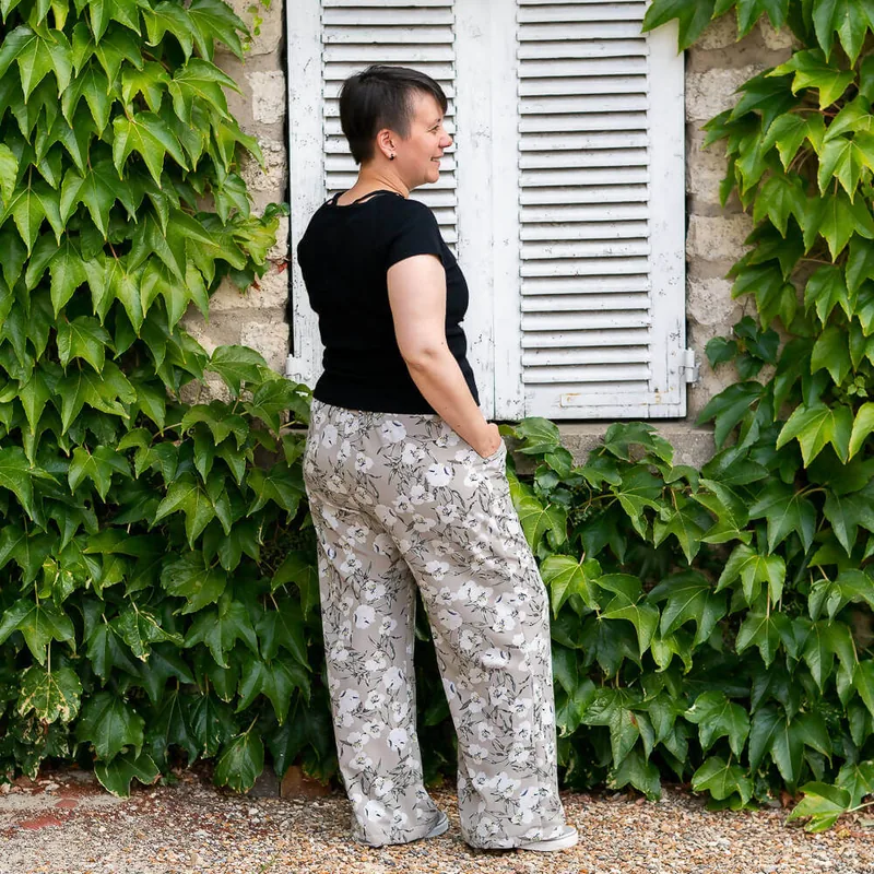 PDF-Schnittmuster für Damen-Jumpsuit und -Hose „Vanille“ in den Größen 34 bis 56