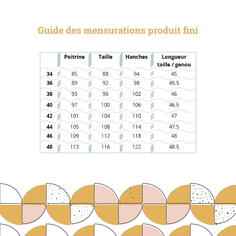 PDF-Schnittmuster für das kurze Kleid „L'Audacieuse“ in den Größen 34 bis 48