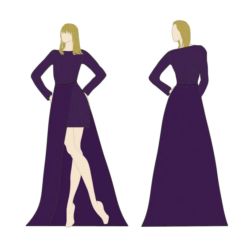 PDF-Schnittmuster für Kleid und Rock „Artista“ von XS bis XL