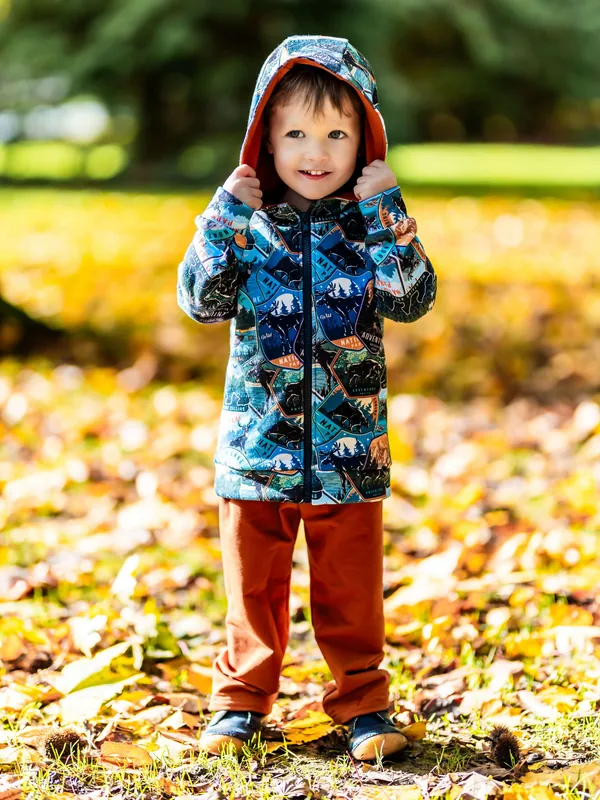 PDF-Schnittmuster Sweatshirt / Kapuzenjacke mit Reißverschluss MACADAMIA