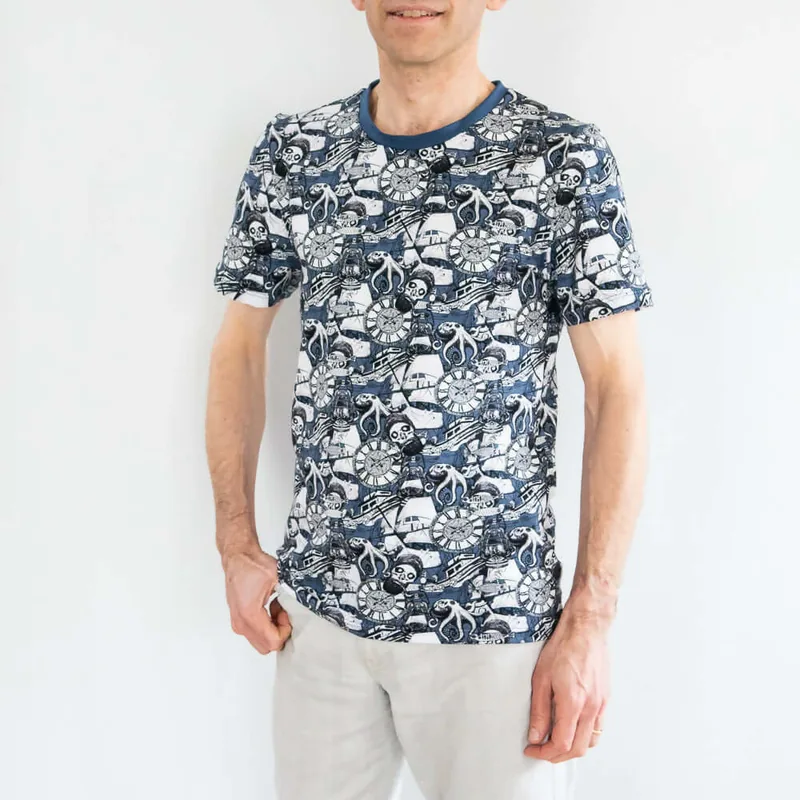 Herren-T-Shirt, Größe 42 bis 62, 5 Passformen – Basilic