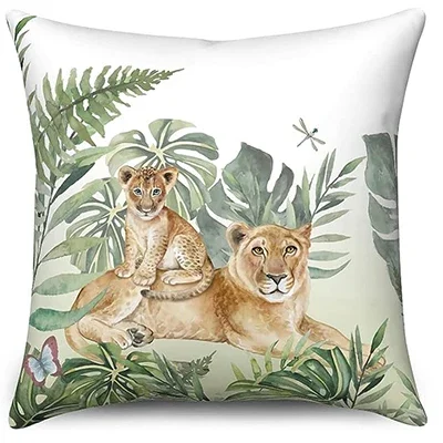 Polštář se zvířaty ze savany