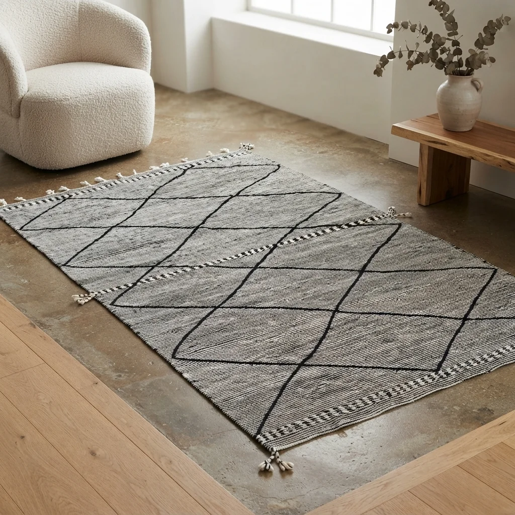 Berberimatto – Kilim Zanafi 2,60 m x 1,55 m Berberimatto – Kilim Zanafi 2,60 m x 1,55 m
