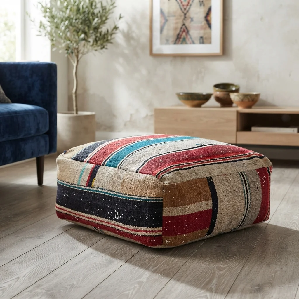 Vintage-pouf nro 6 Vintage-pouf nro 6
